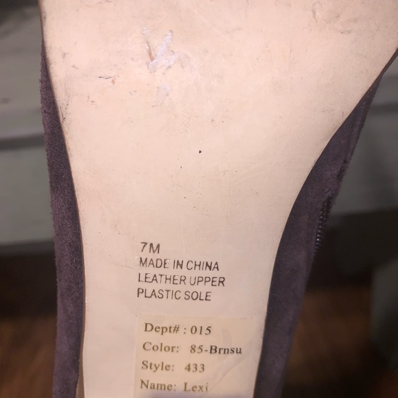 Bakers, suede platform, boots, size 7 brown - Picture 8 of 16